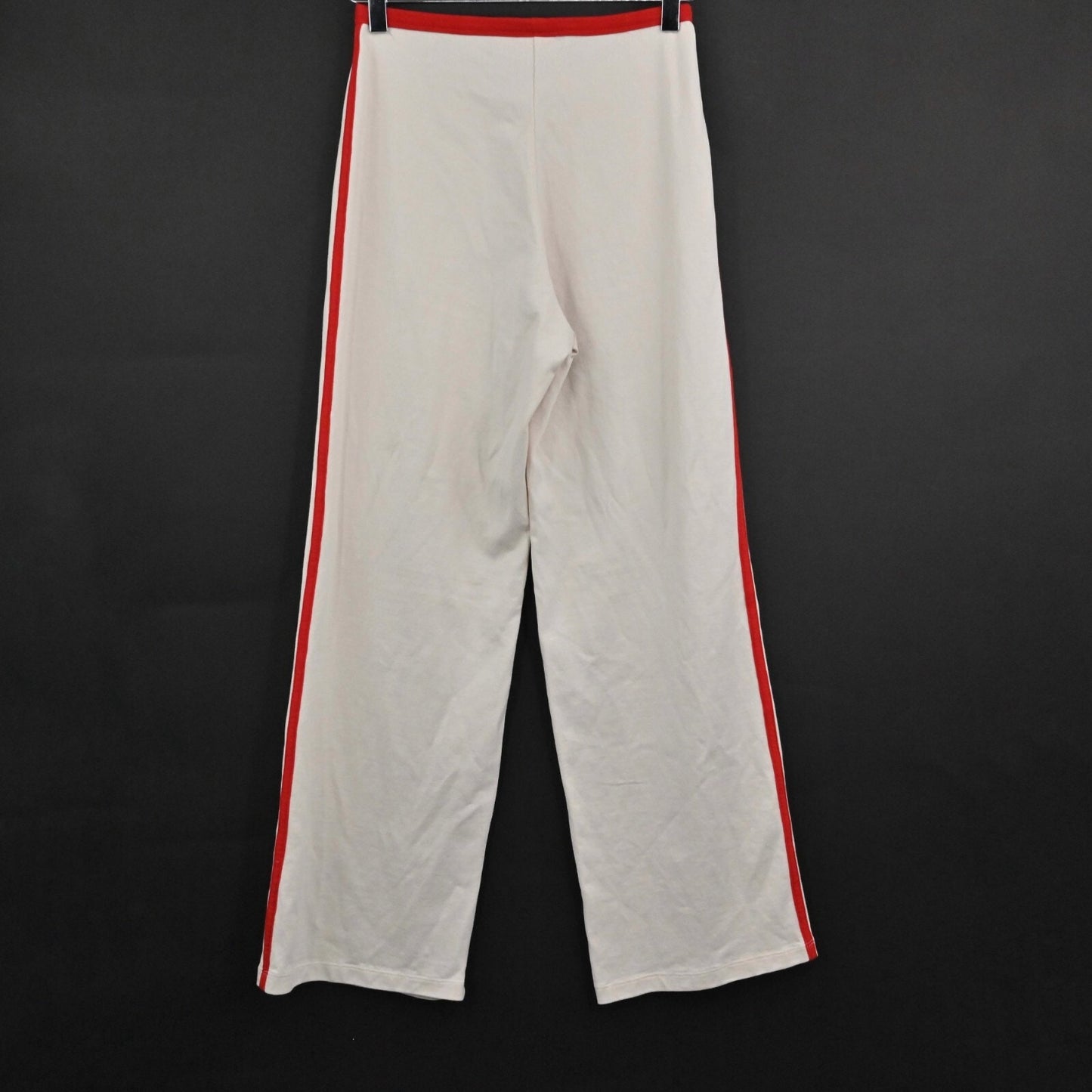 ADIDAS Originals Resort Wide Leg Trousers Womens XS Trefoil Track Pants Red Logo