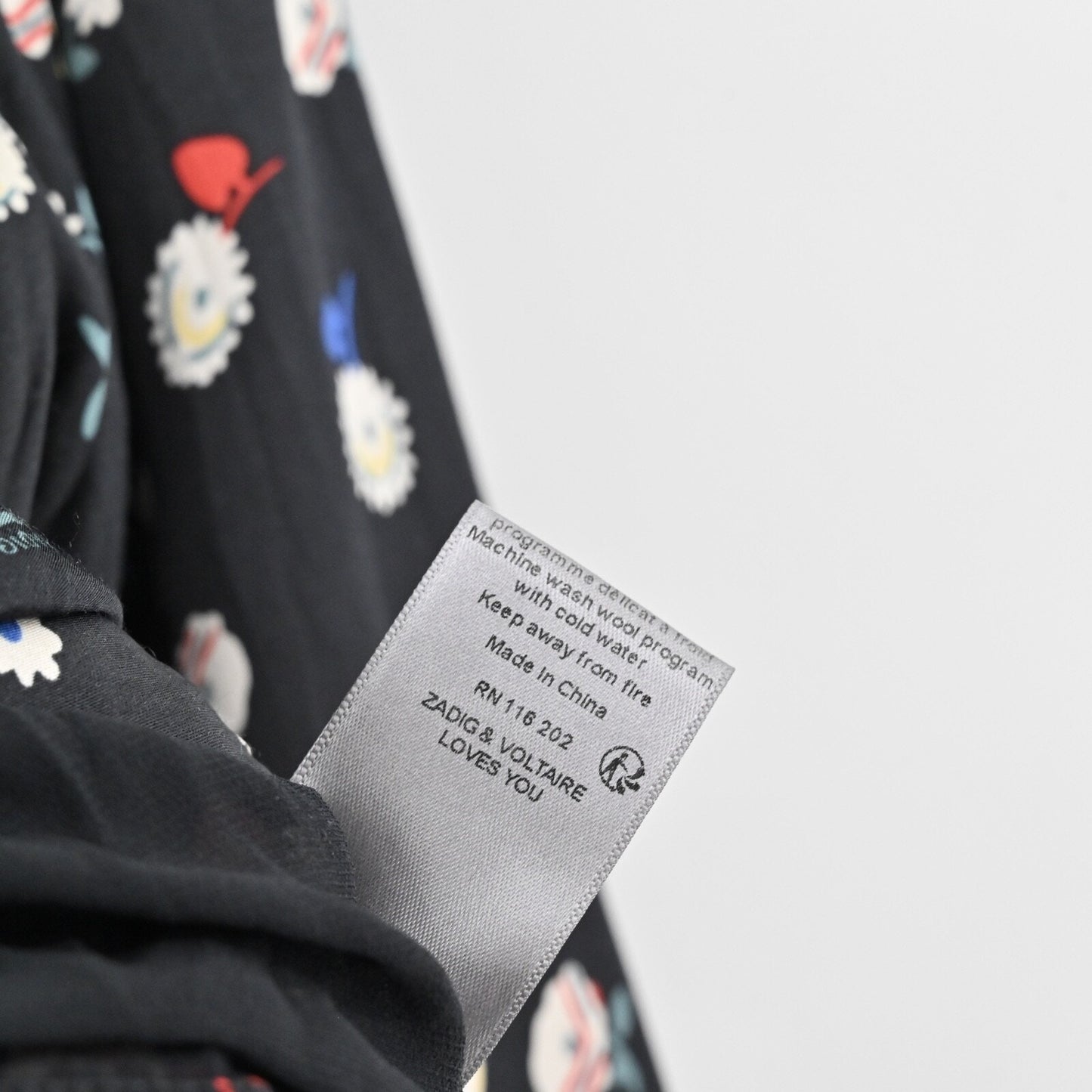 ZADIG VOLTAIRE Jacket Womens Size 40 Black Vendrix Floral Embroidered Retro Boho
