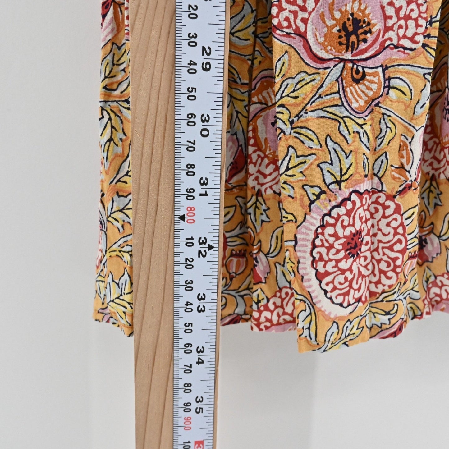 BASH Valia Dress Sz S Ocre Floral Bohemian Feminine Whimsical Romantic Ethereal