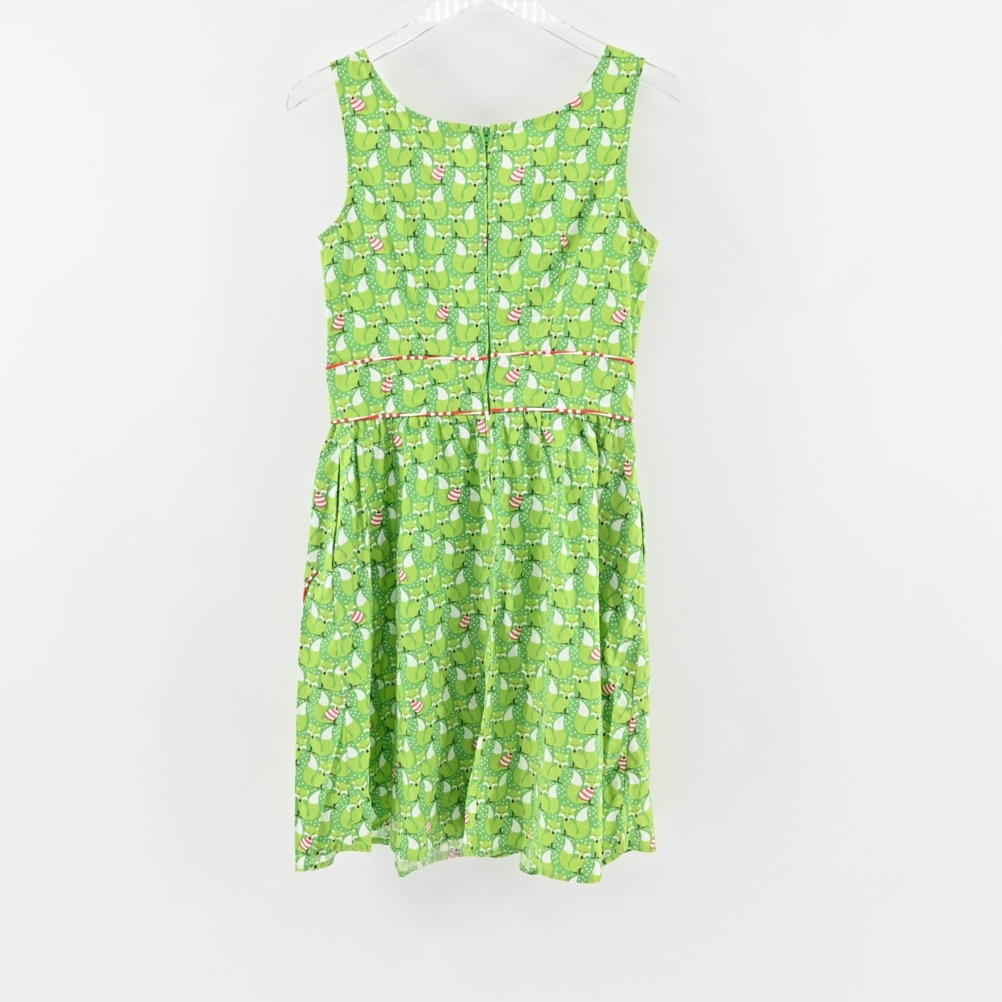 RETROLICIOUS Mandy Foxy Lady Dress Green Fox Christmas RETRO Pinup Size Small M