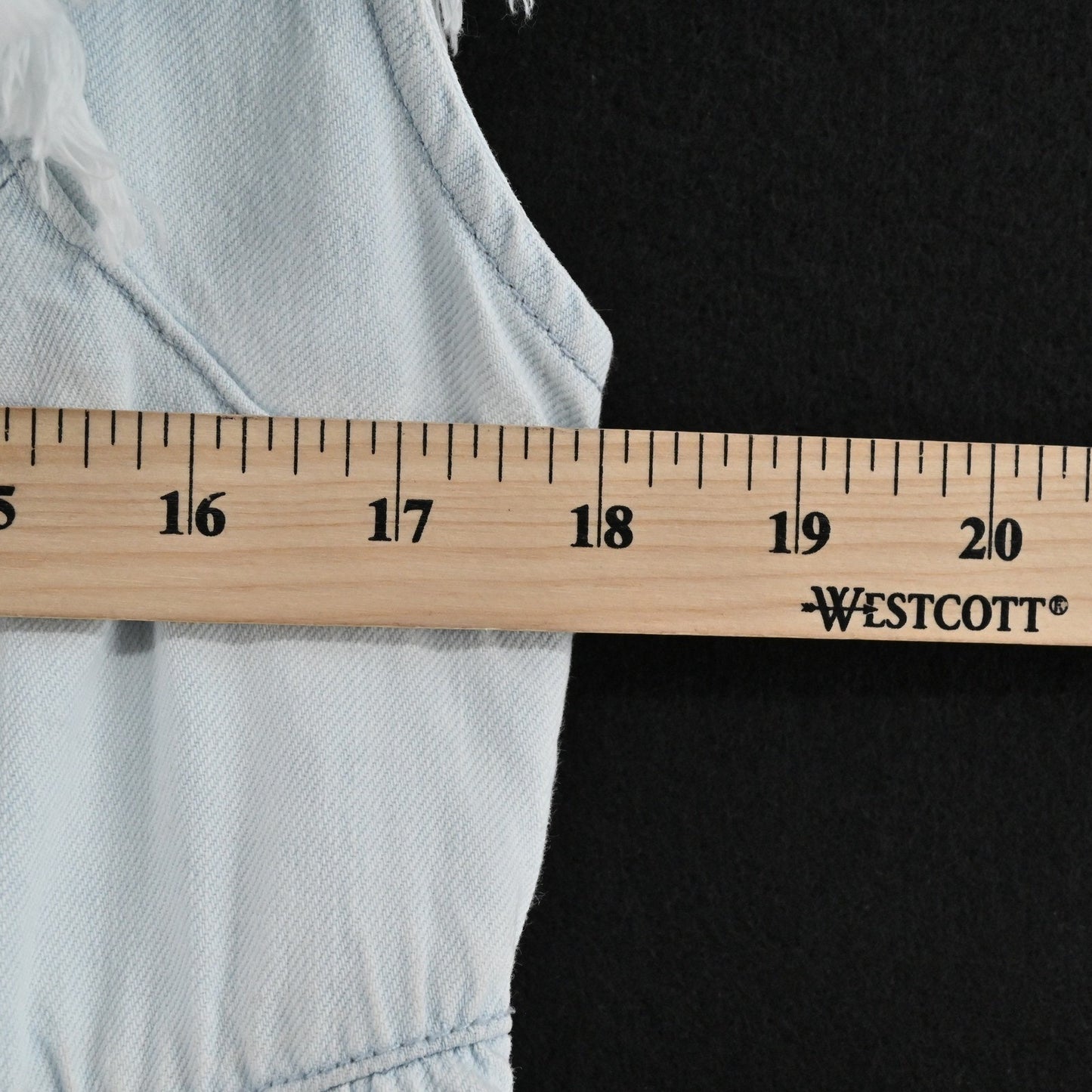 Twinset Actitude Denim Dress Frayed Sleeves Size S Blue Babydoll Ruffle Casual