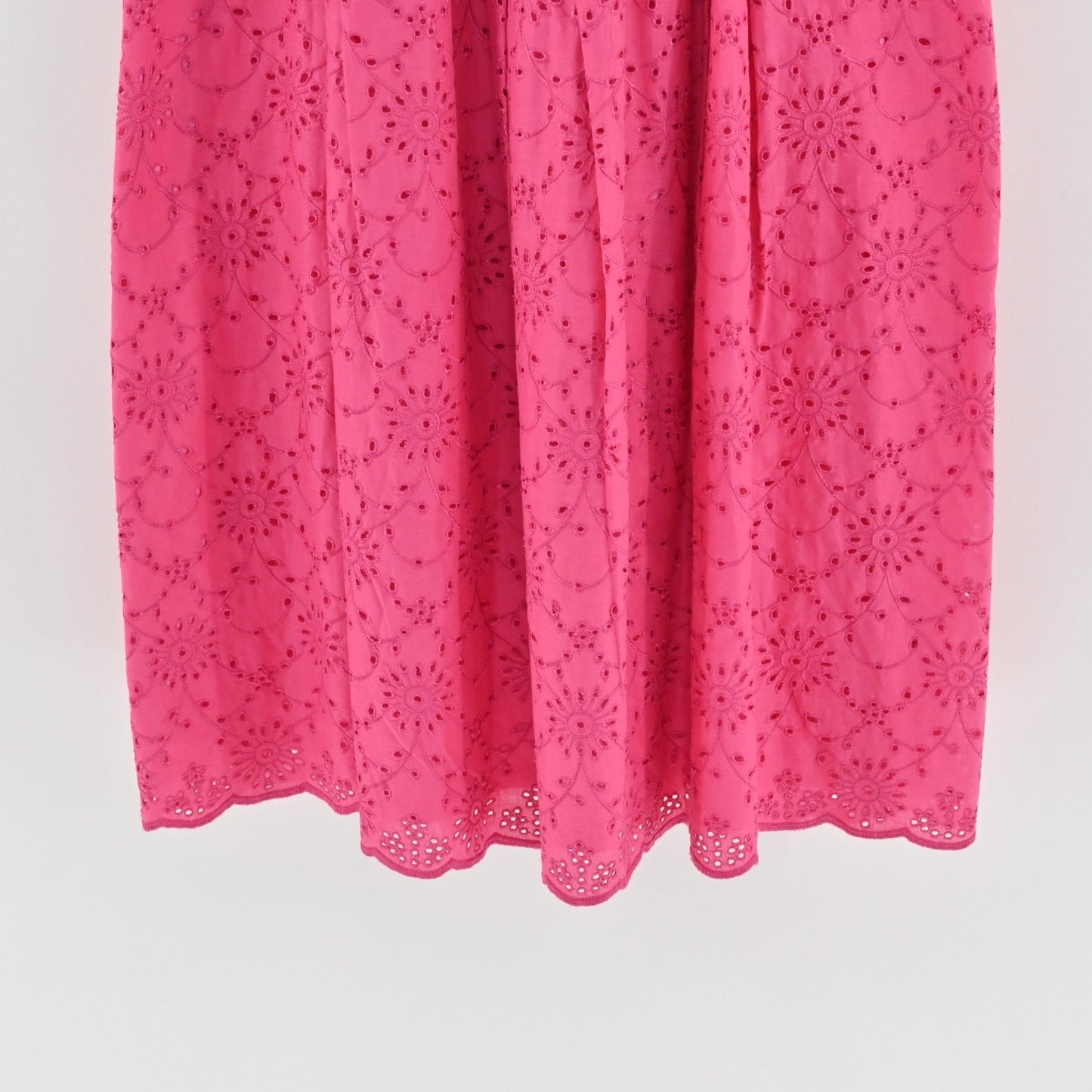 Vtg Lilly Pulitzer Pink Eyelet Dress Size 8 Sundress Summer Cotton White Label