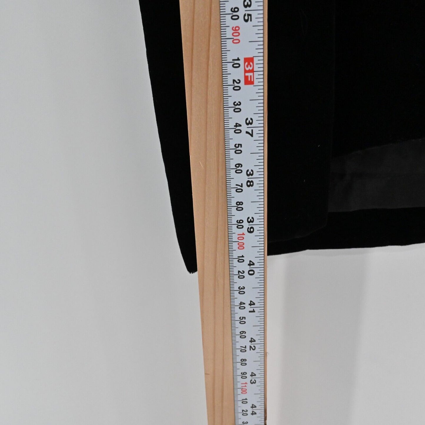 Vtg GUY LAROCHE Dress Womens Size M Long Sleeve Black Velvet Button Front VNeck