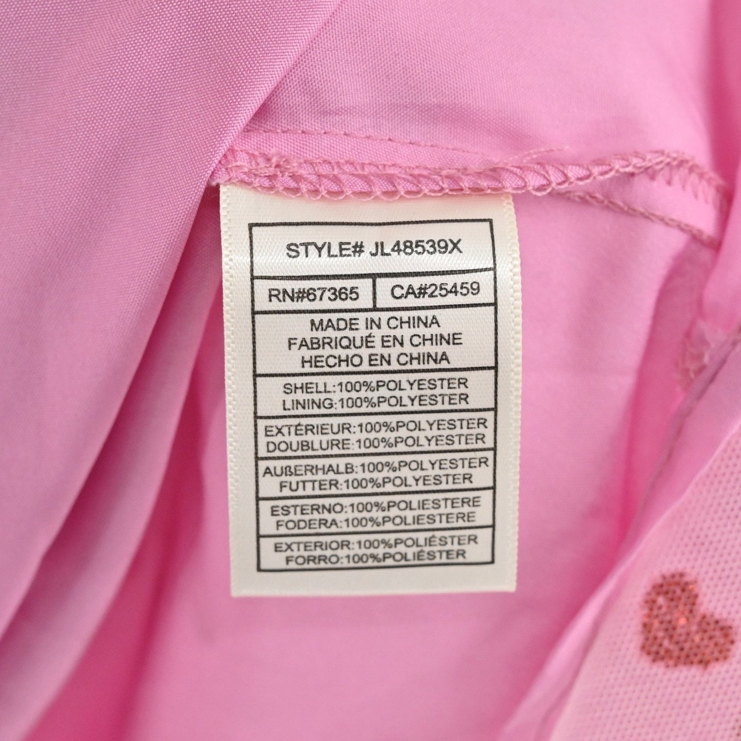 Betsey Johnson Foil Printed Tiered Sweetheart Dress Size 2 Heart Pink Romantic