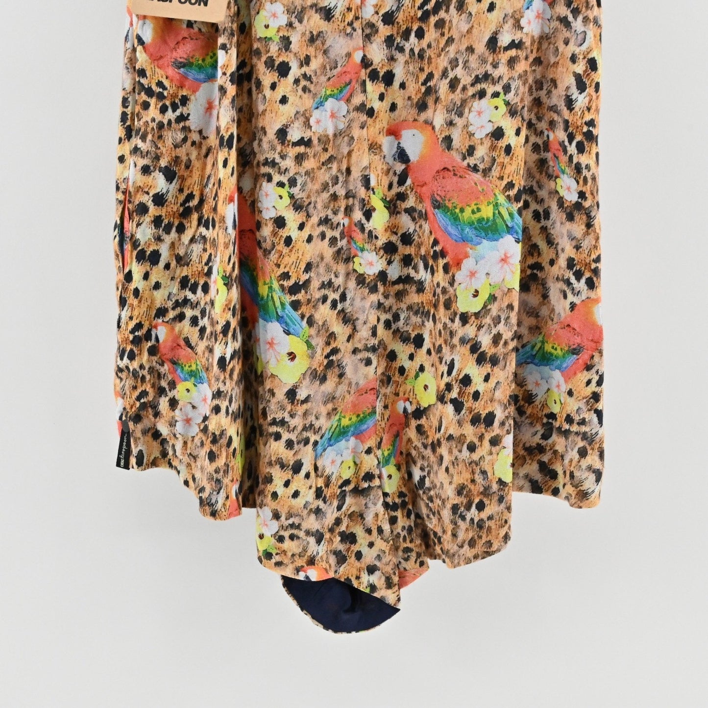 One Teaspoon Parrot Romper Size S Animal Print Sleeveless Boho Safari Tropical