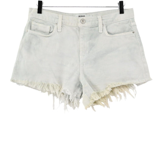 HUDSON Shorts Womens Size 29 Light Wash Denim Gemma High Rise Distressed Cut Off