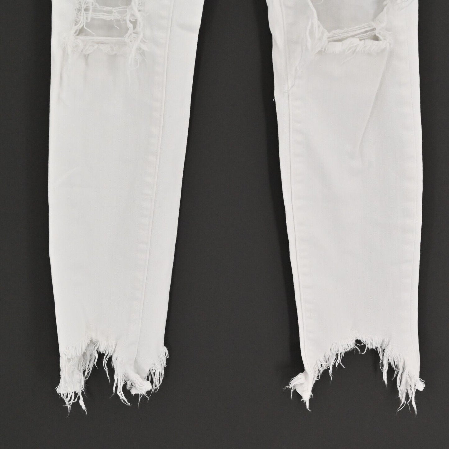 LAGENCE Jeans Womens Size 25 High Line Skinny High Rise Blanc Destruct White