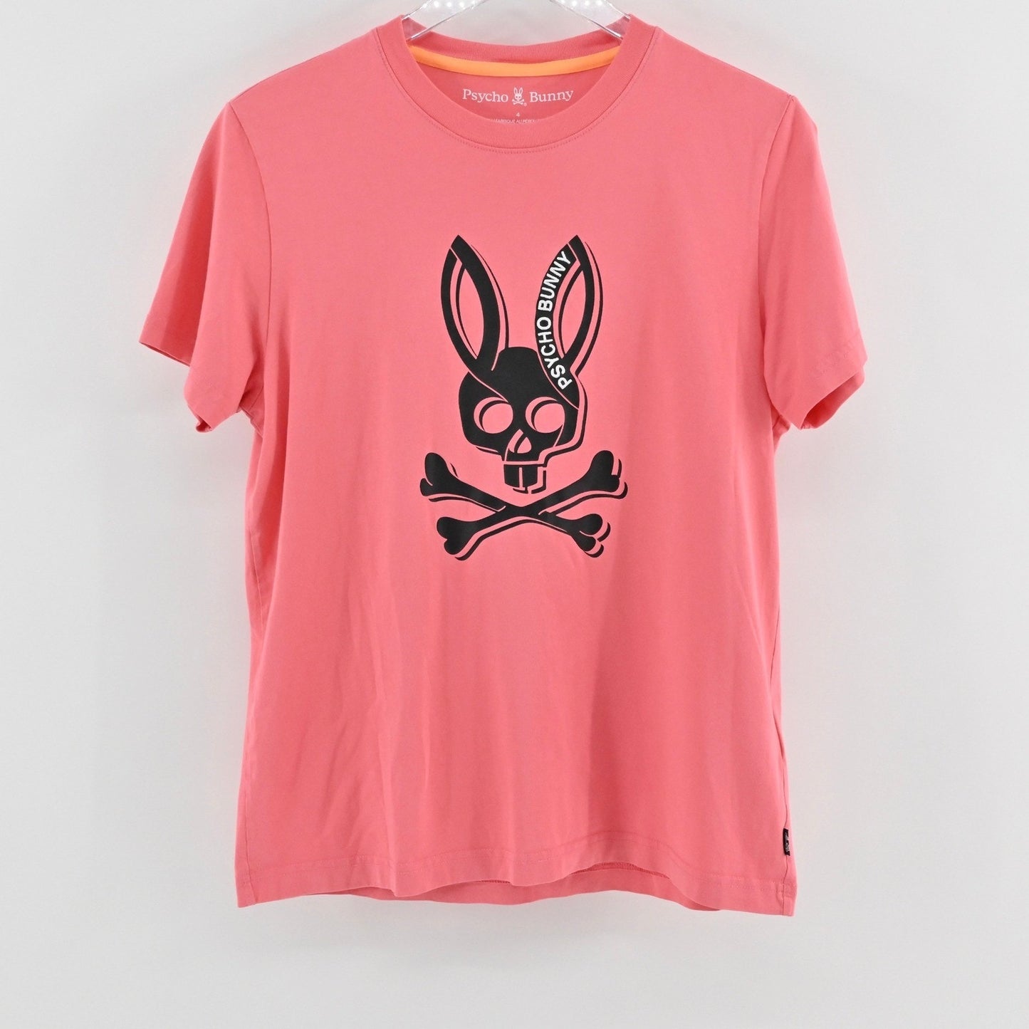 Psycho Bunny Mens Serge Embroidered Graphic Tee Size S Pink Pima Cotton Shirt