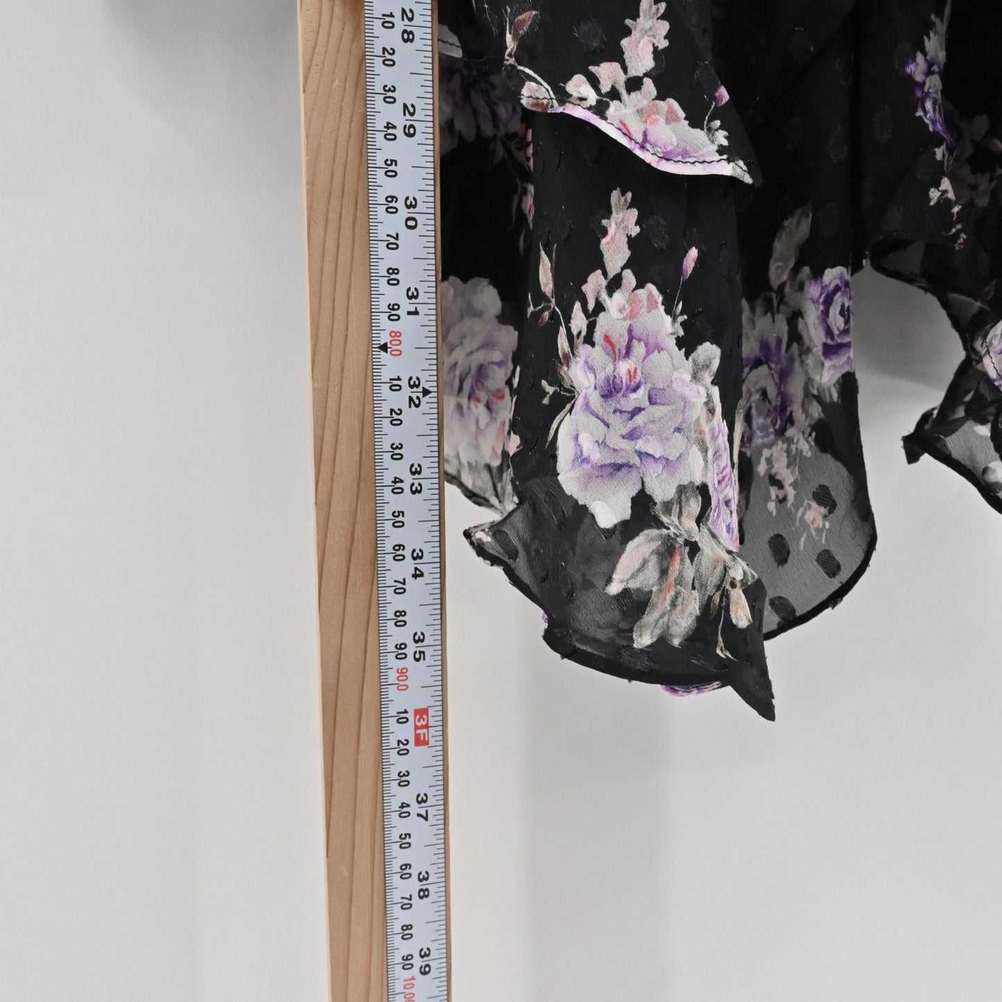 LOVE SHACK FANCY Womens Kaia Silk Dress Size S Black Floral Asymmetrical Chiffon