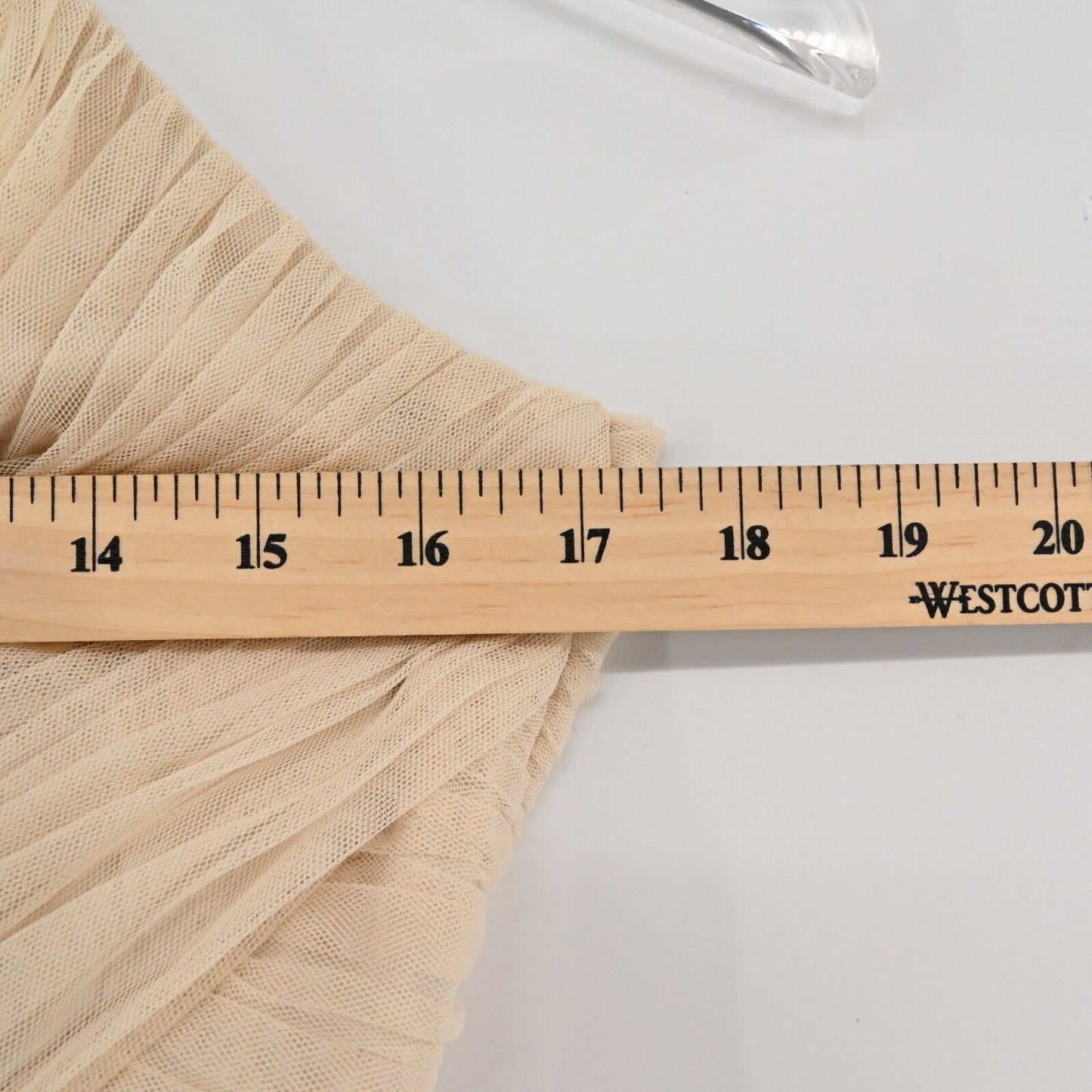 ANTHROPOLOGIE Dress Womens Size 0 Hitherto BHLDN Edith Gown Beige Ruched Maxi