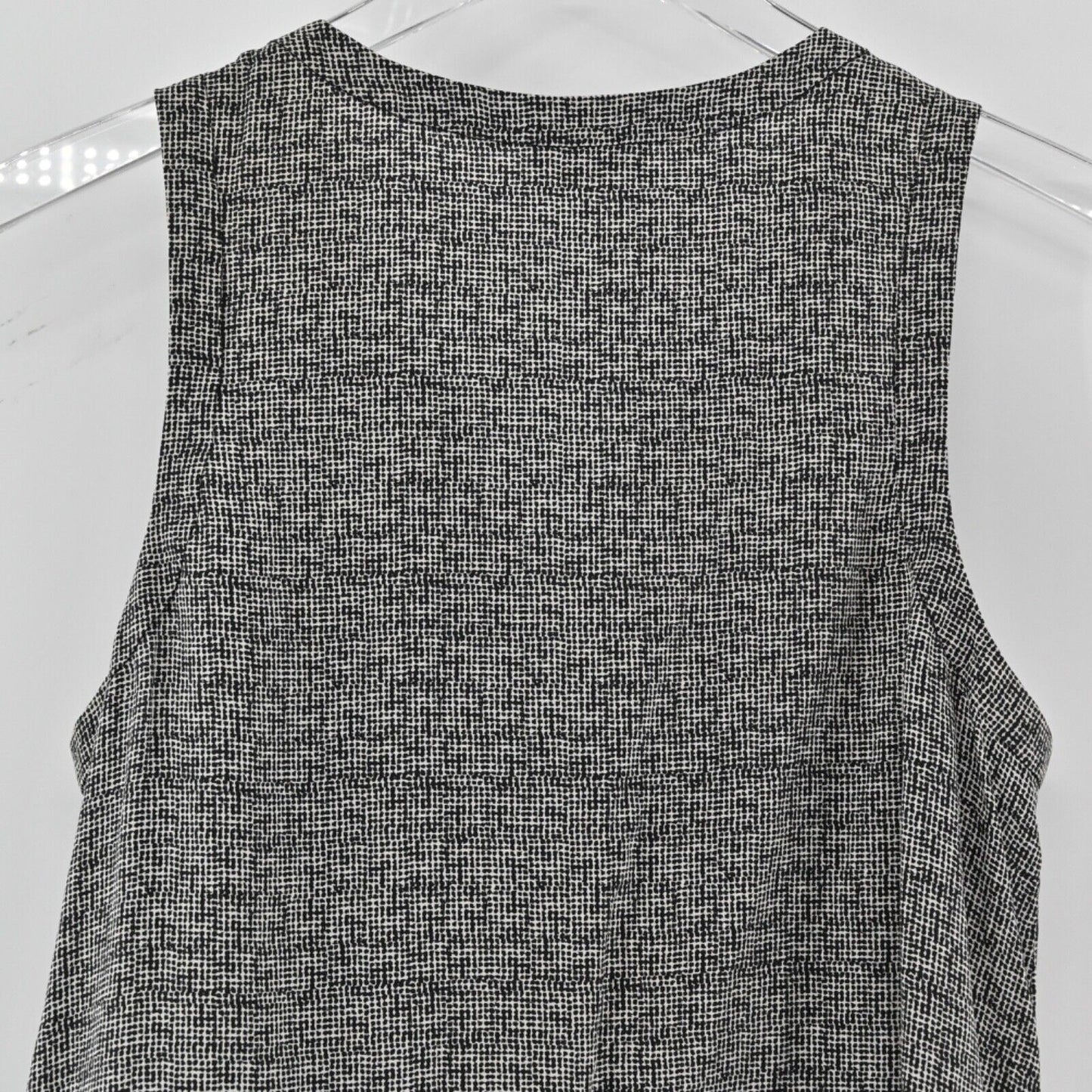 JOIE Top Womens Size S Black White Polka Dot Button Front Sleeveless Minimalist