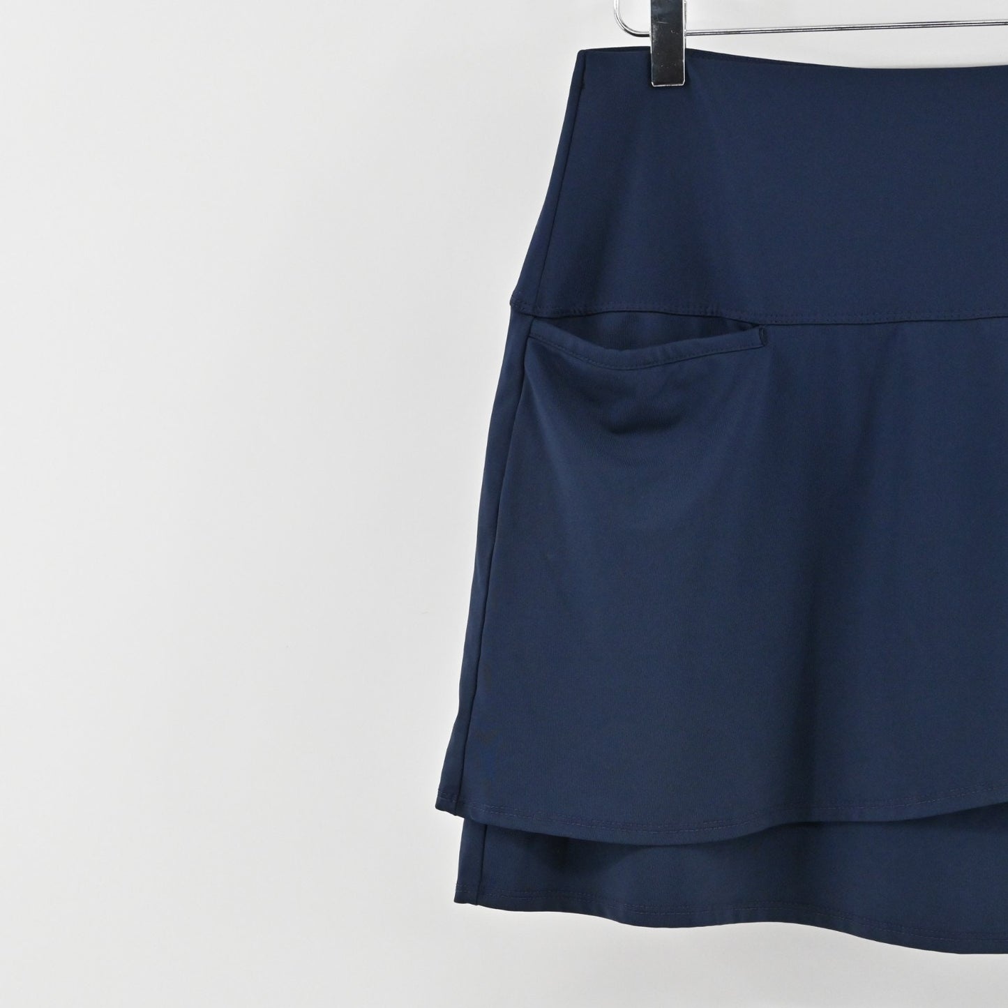 Lucky in Love Scallop Short Golf Skort Size L Navy Tennis Athletic Pickle Ball