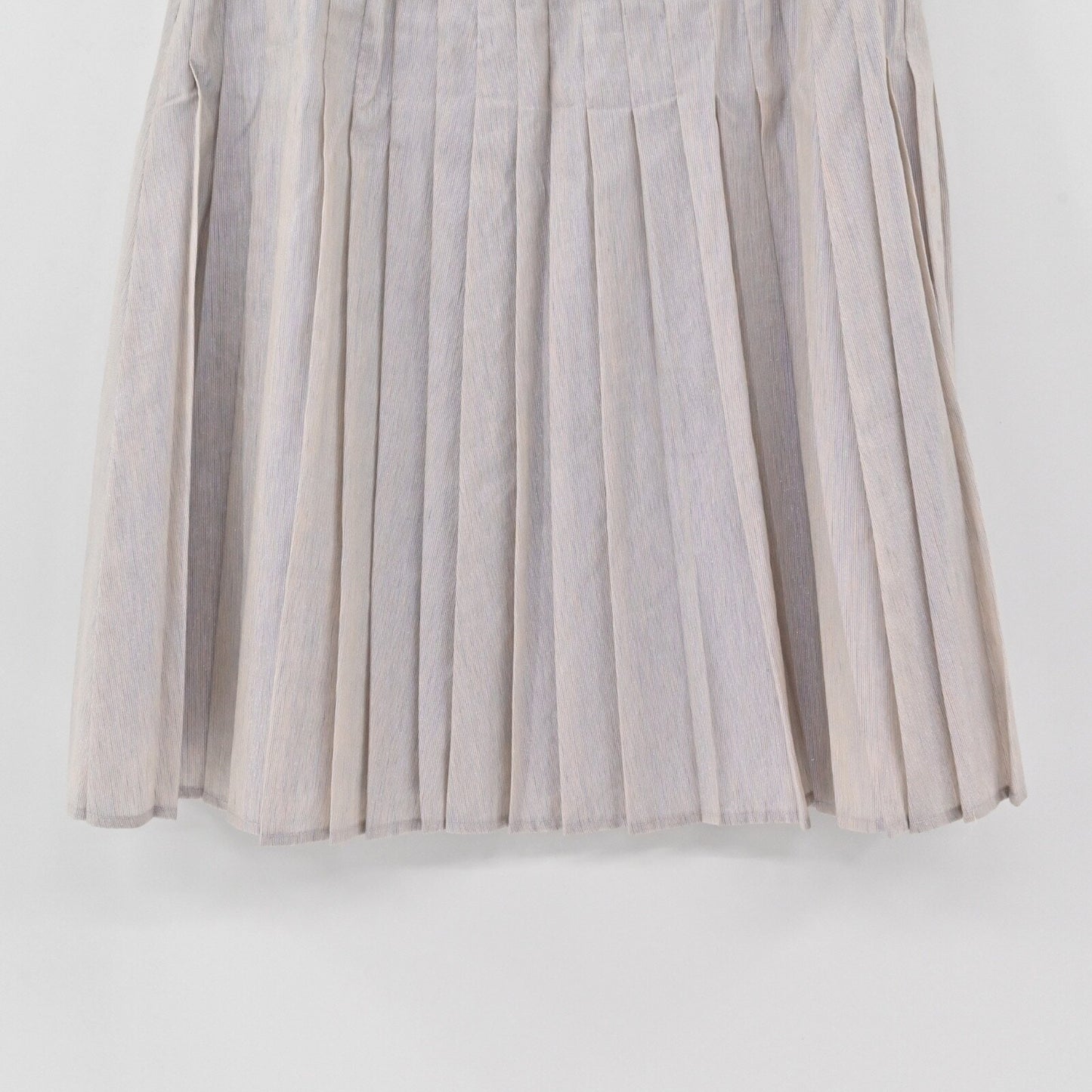 Vtg ZENOBIA Womens Pleated Skirt Size 10 Fairy Shimmer Sequin Beaded Linen Y2k