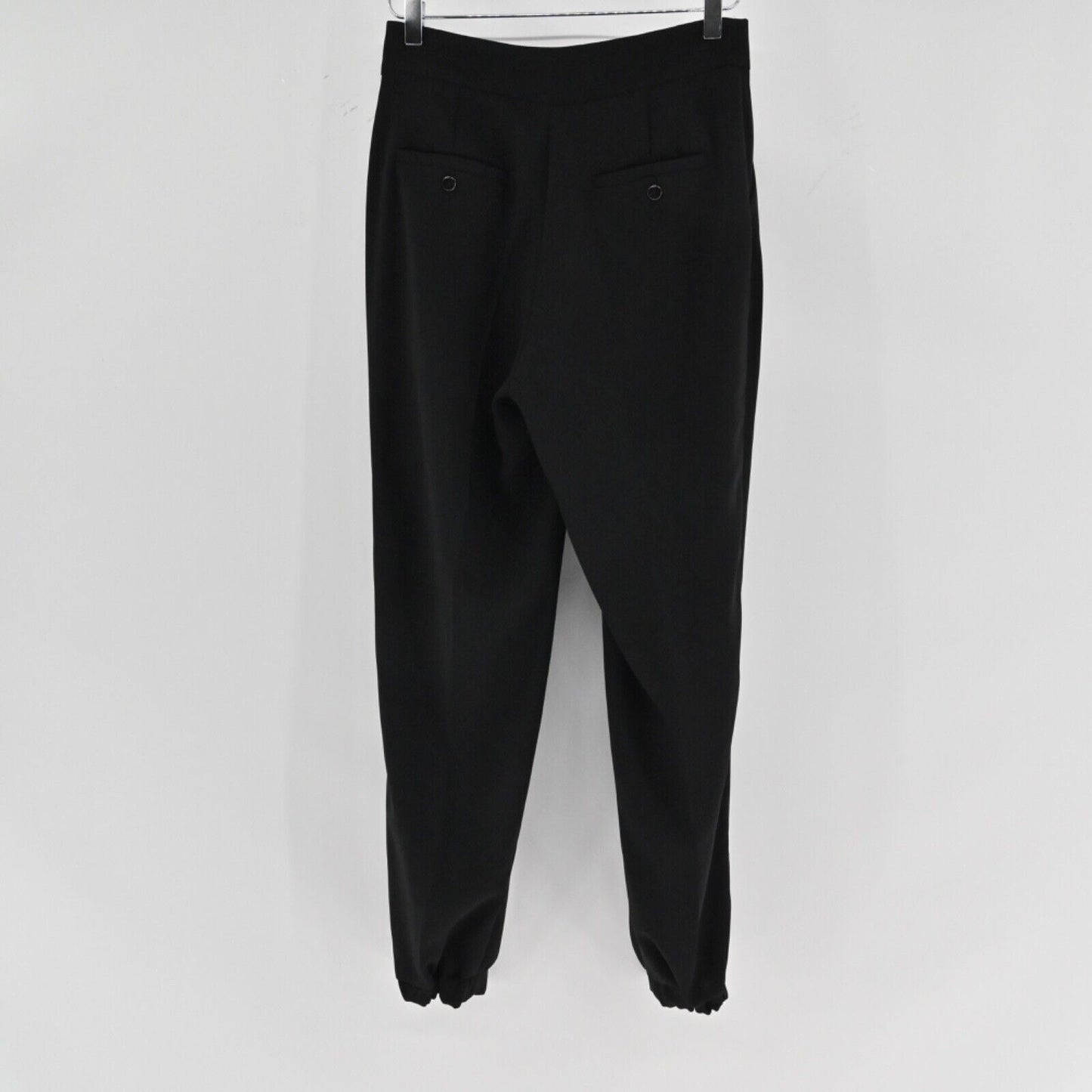 LK BENNETT Pants Womens Size 4 Dress Jogger Black Tie Waist High Rise Office