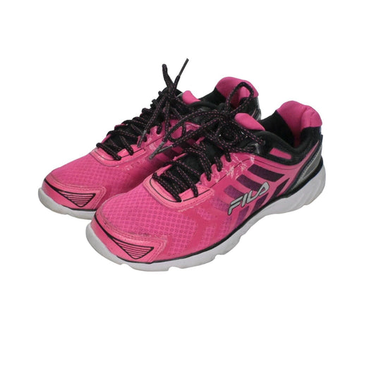 FILA Sneakers Womens Sz 9.5 Pink Black Memory Foam Aerosprinter Running Athletic