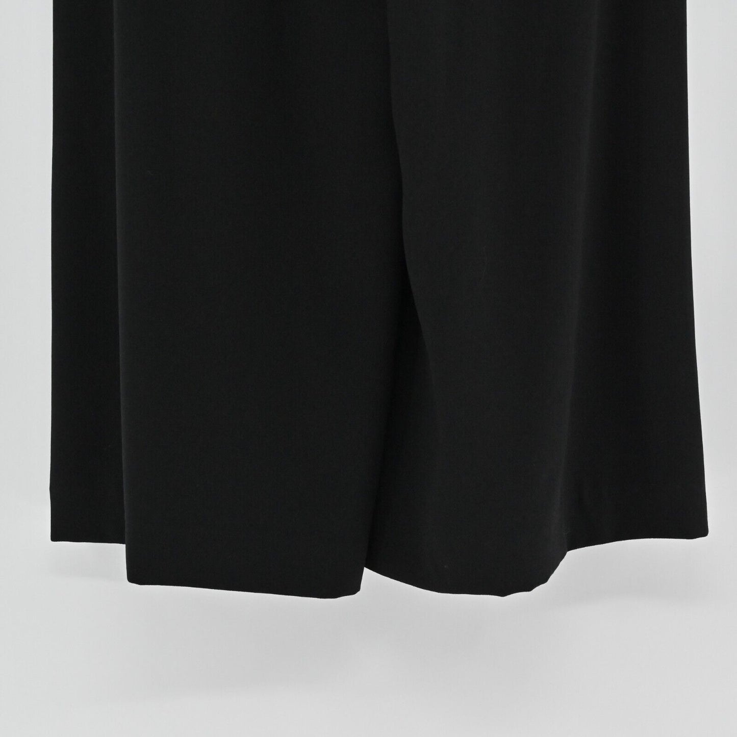 ZARA Pants Womens Size XS Black Wide Leg Flowing Pleated High Waisted Cropped