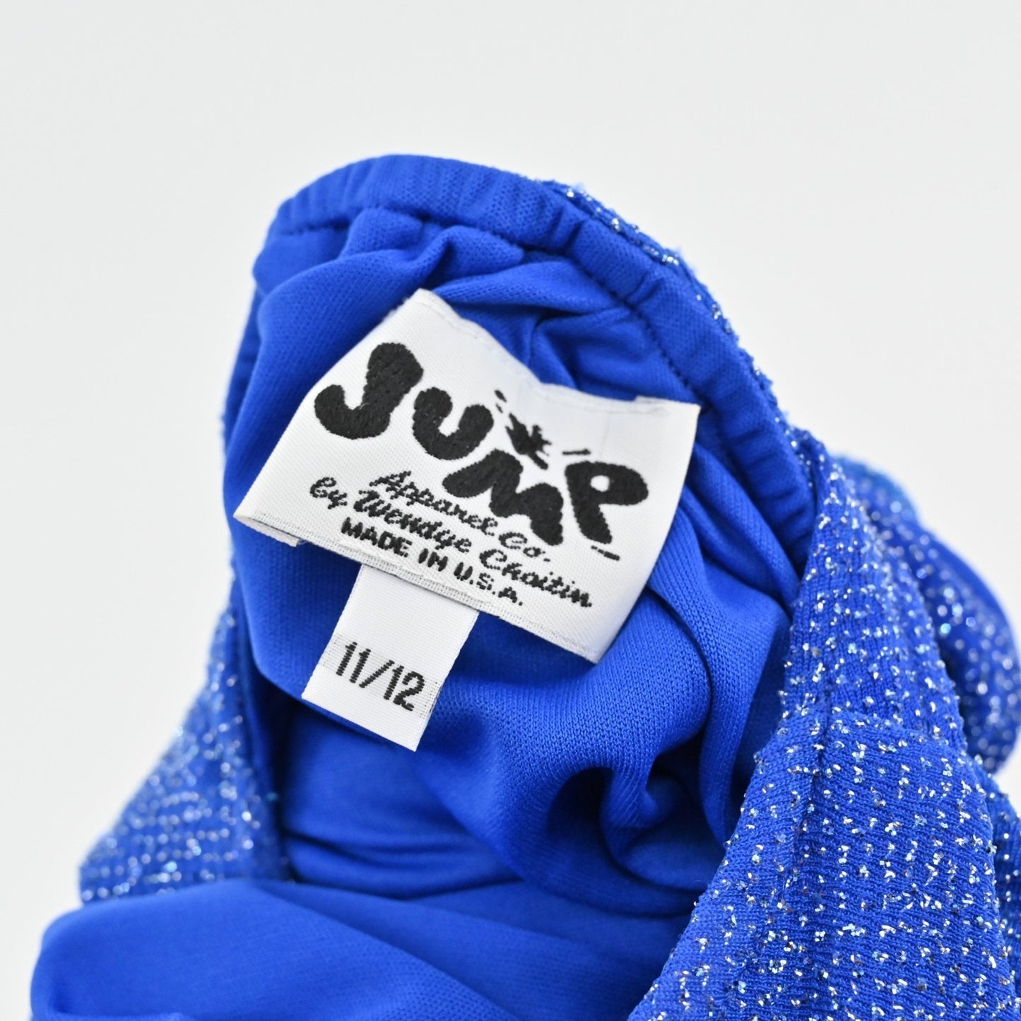 Vtg Y2k JUMP Blue Ombre Sparkly Maxi Dress Juniors Sz 11/12 Prom Mermaidcore NEW