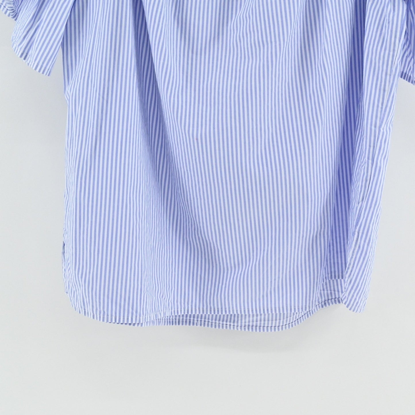 Kate Spade Womens Broome Street Stripe Off The Shoulder Top Size L Ruffle Sleeve
