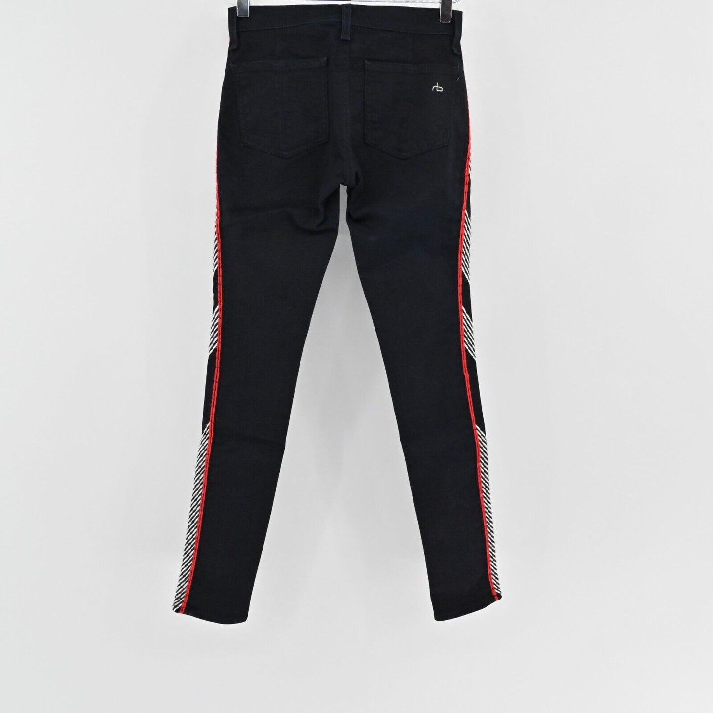 RAG BONE Jeans Womens Size 25 Raja Midnight Embroidered Skinny Ankle Stretch