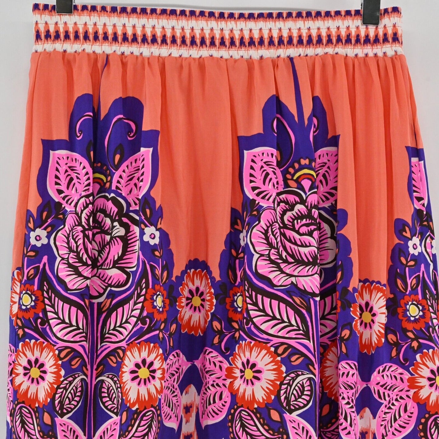 ANTHROPOLOGIE Skirt Womens Size 8 Edme & Esyllte Phosphorescence Silk Multicolor