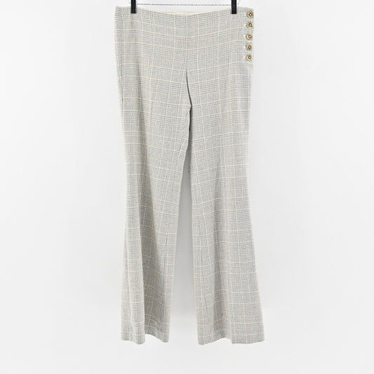 ANTHROPOLOGIE Pants Womens Size 8 Elevenses Brighton Houndstooth Wool Flare Leg