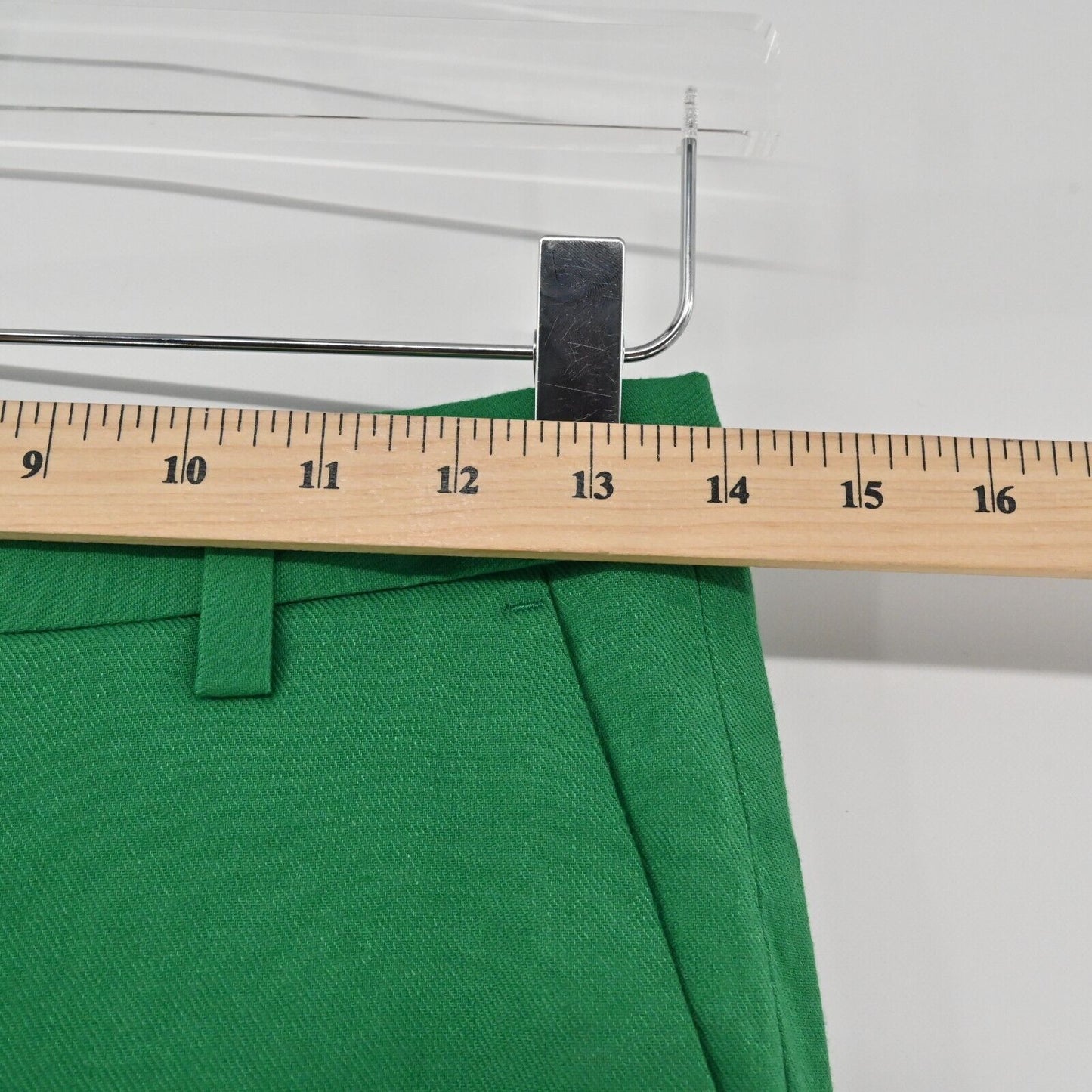 BANANA REPUBLIC Pants Womens Size 0 Avery Straight Leg Linen Blend Trouser Green