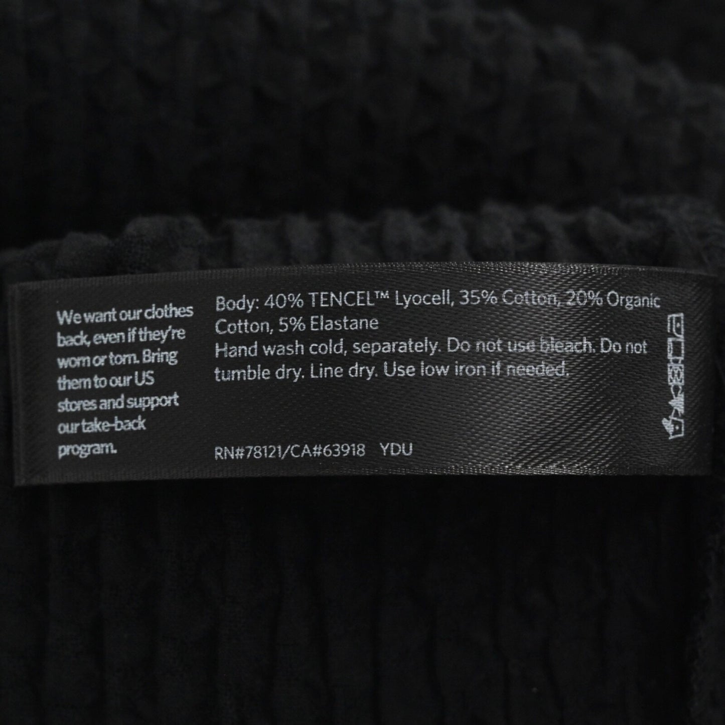 EILEEN FISHER Womens Tonal Texture Shift Dress Size 4P Black Cotton Blend Office