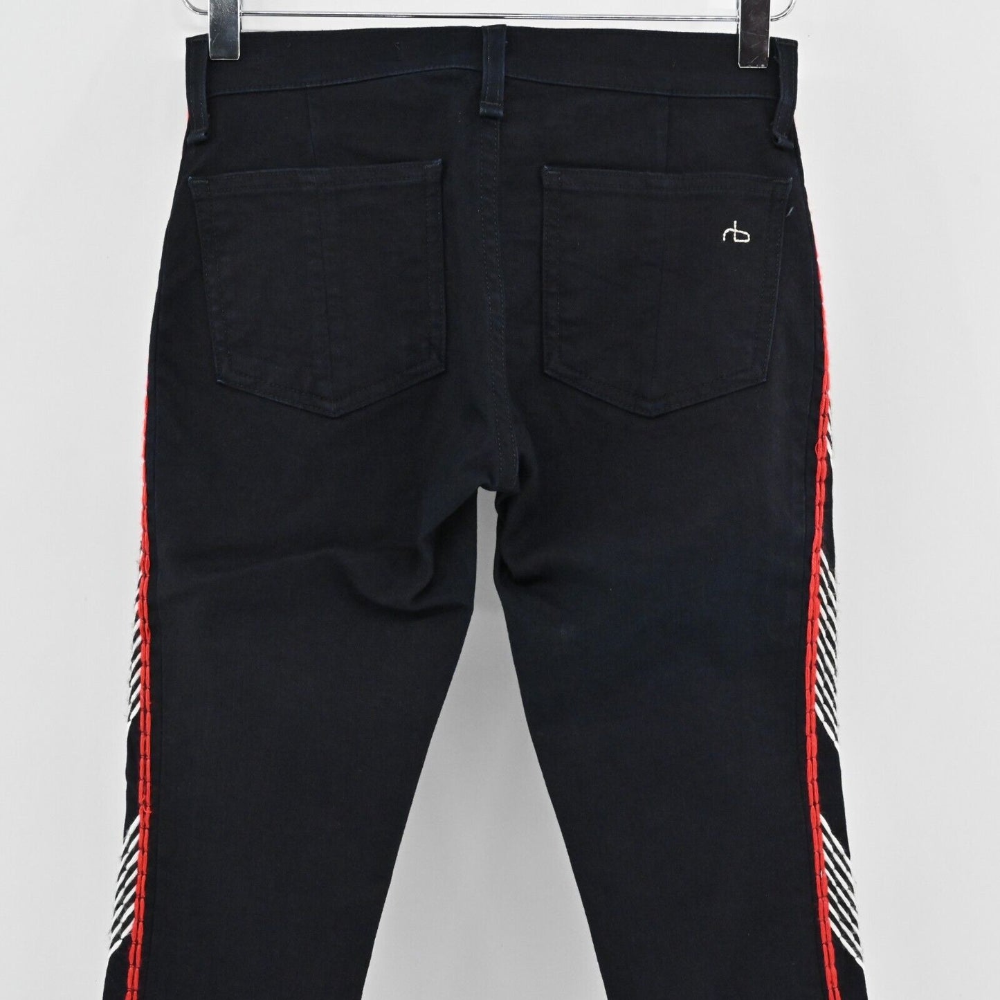 RAG BONE Jeans Womens Size 25 Raja Midnight Embroidered Skinny Ankle Stretch