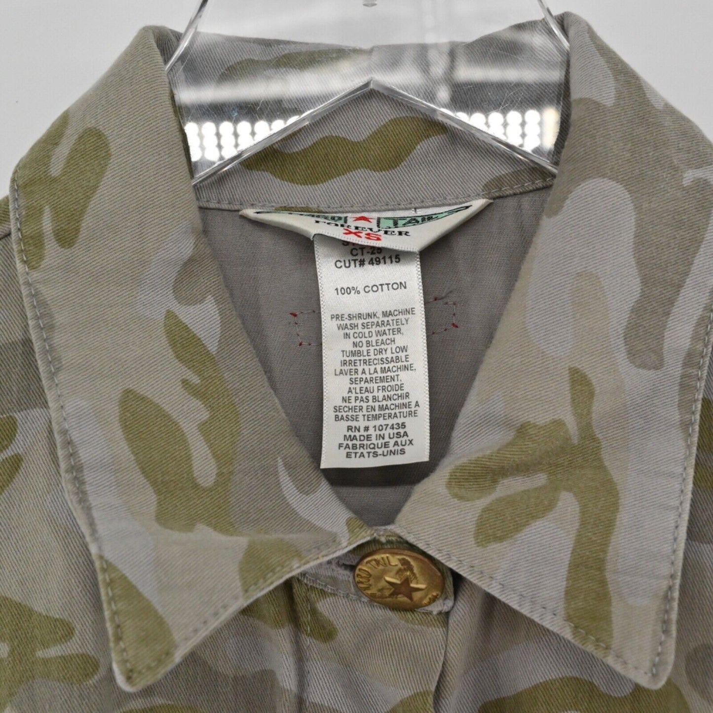 HARD TAIL Dress Womens Sz XS Camo 100% Cotton Belted Button Front Cap Sleeve Y2k