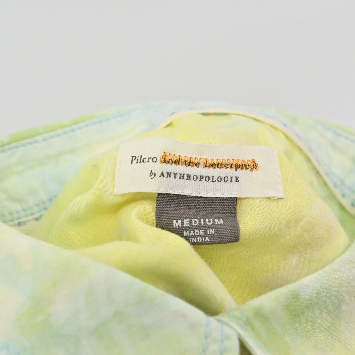 ANTHROPOLOGIE Top Womens Size M Pilcro Cate Tie Dye Button Up Long Sleeve Pocket