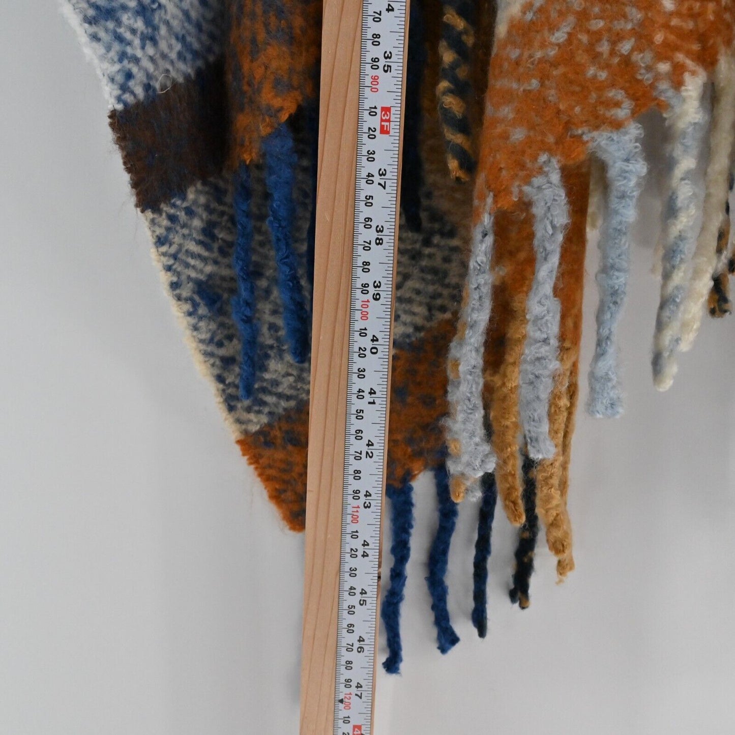UNIVERSAL THREAD Shawl Sweater Womens Sz OS Soft Knit Plaid Topper Poncho Fringe
