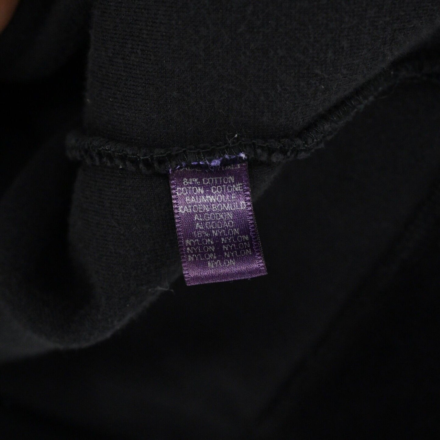 Vtg RALPH LAUREN Collection Track Suit Womens Sz XL Black Velour Purple Label