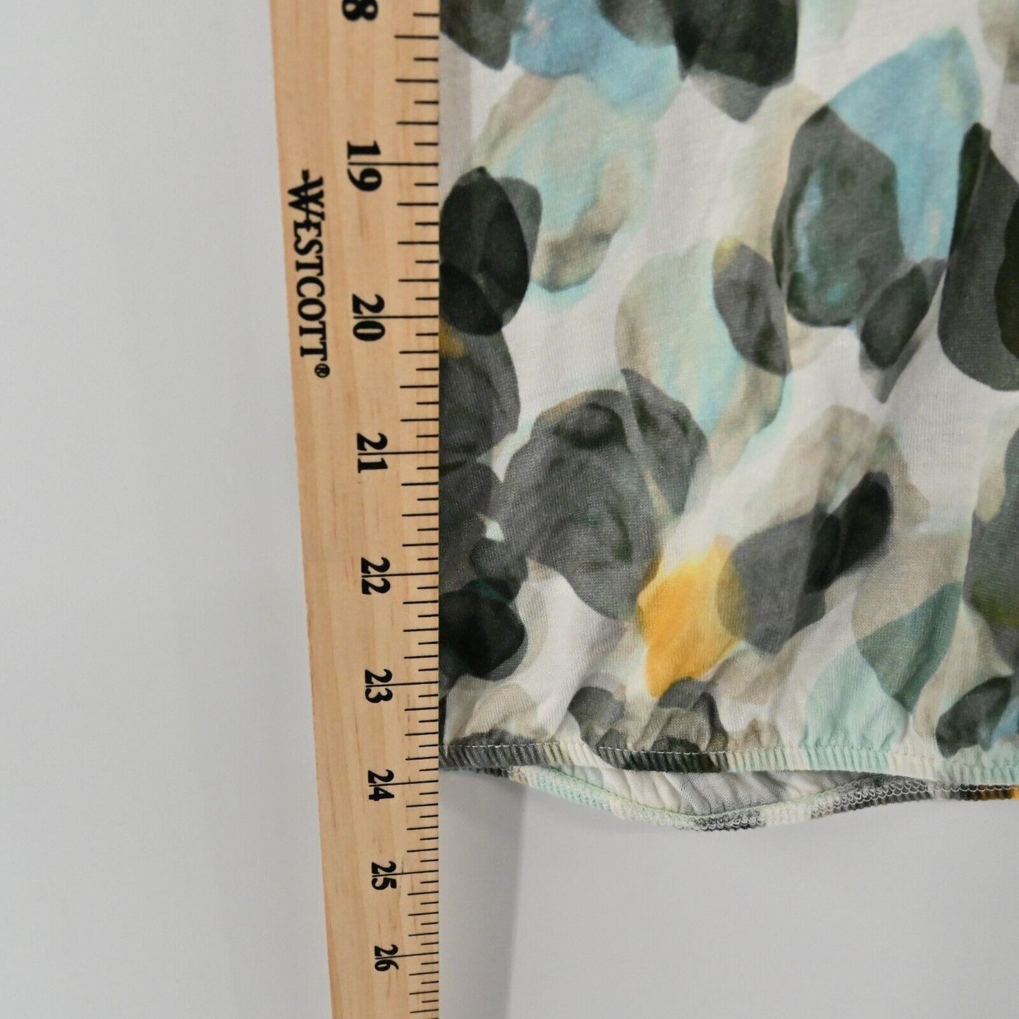 GERRY WEBER Top Womens Size 6 Collection Multicolor Abstract Print Short Sleeve