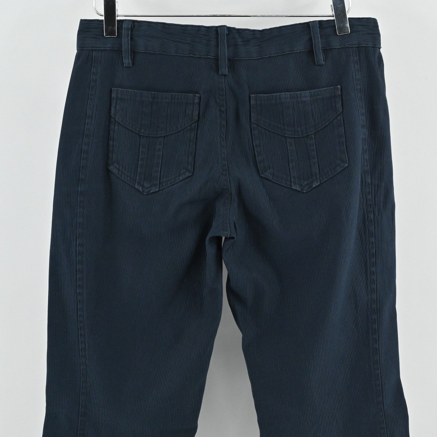 Marc Jacobs Womens Corduroy Pants Size 6 Navy Minimalist Quiet Luxury Trousers