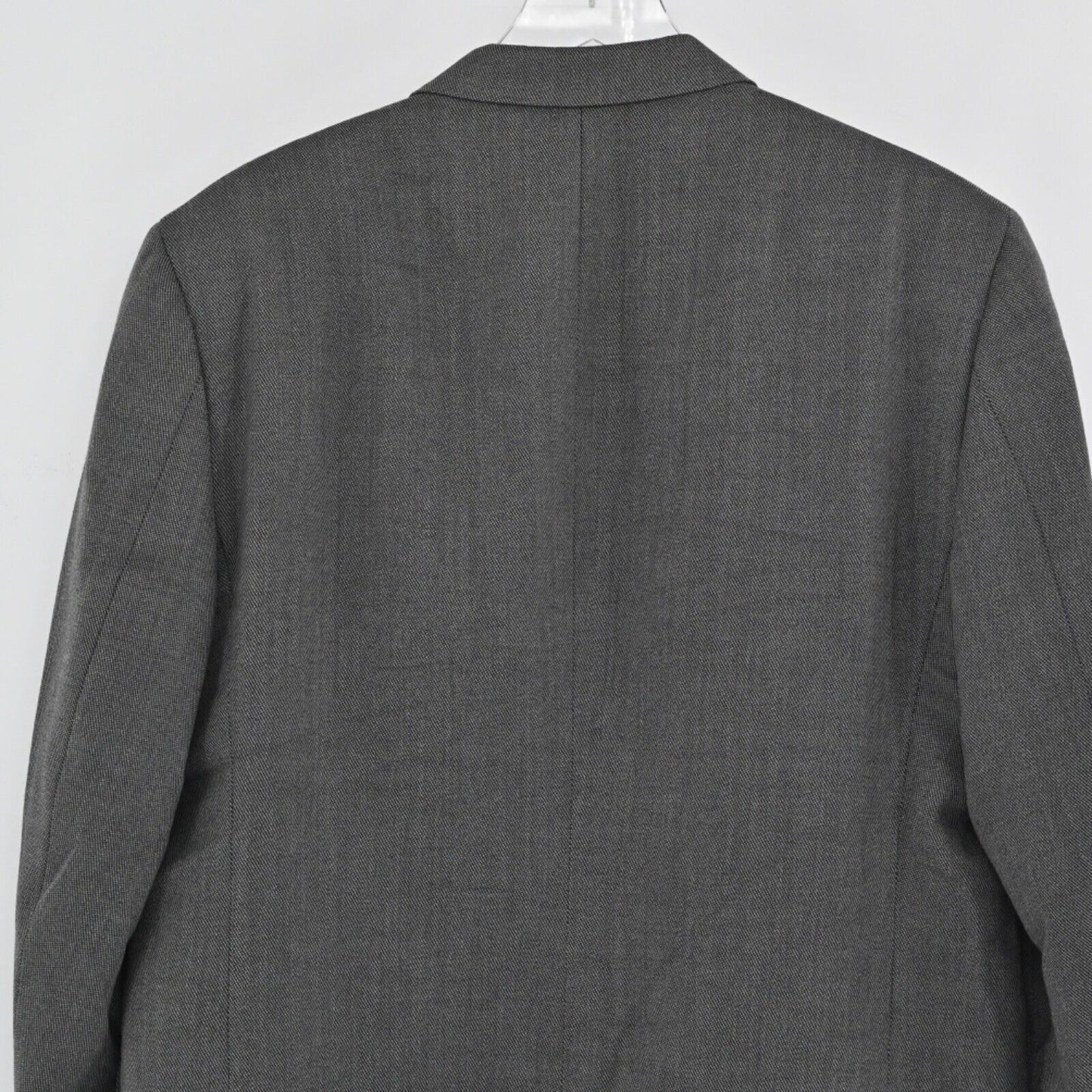 Vtg BURBERRY Blazer Mens Size 42S Classic Gray 100% Wool Union Tag USA 00s Retro