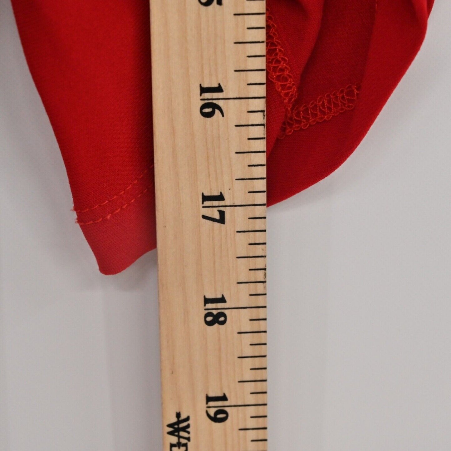 CLARA SUNWOO Dress Womens Size L Red Boat Neck Roll Tab Sleeve Asymmetric Shift