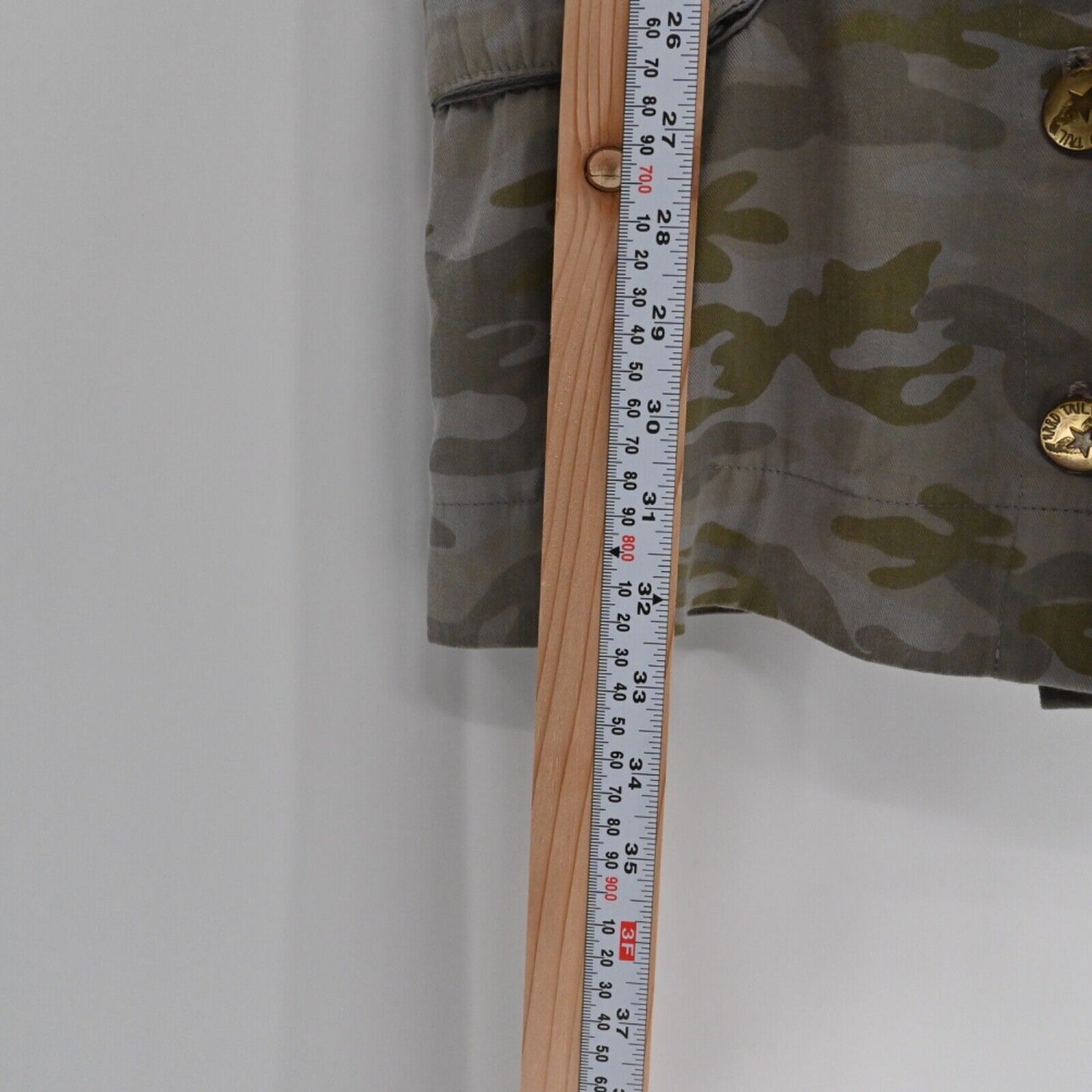 HARD TAIL Dress Womens Sz XS Camo 100% Cotton Belted Button Front Cap Sleeve Y2k