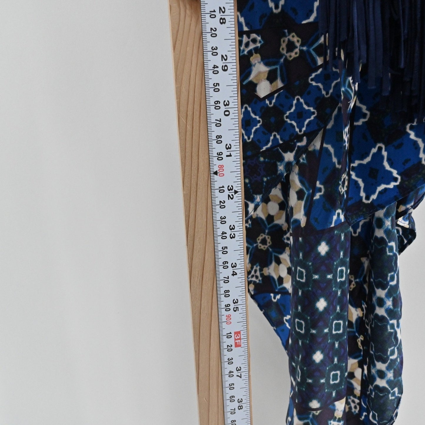 BCBGMAXAZRIA Enid Silk Dress Size 12 Pacific Blue Strapless Fringe Asymmetrical