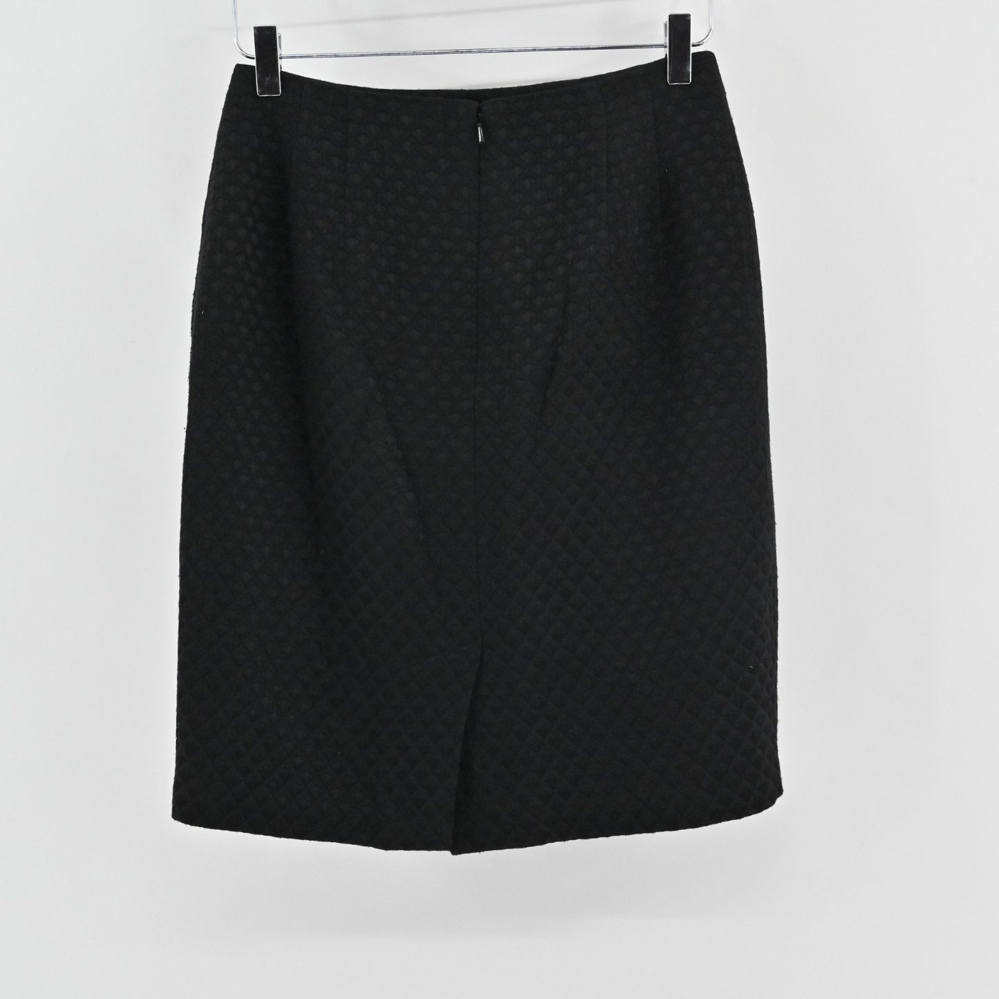 Linda Allard Ellen Tracy Pencil Skirt Size 8 Petite Textured Black Straight Work