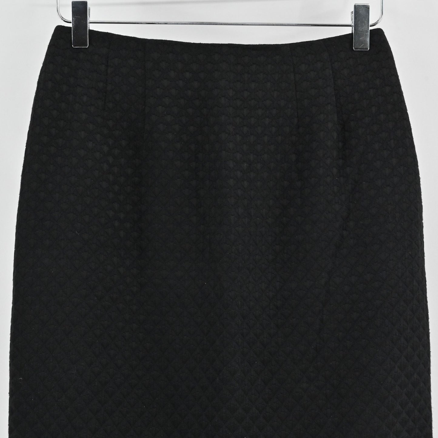 Linda Allard Ellen Tracy Pencil Skirt Size 8 Petite Textured Black Straight Work