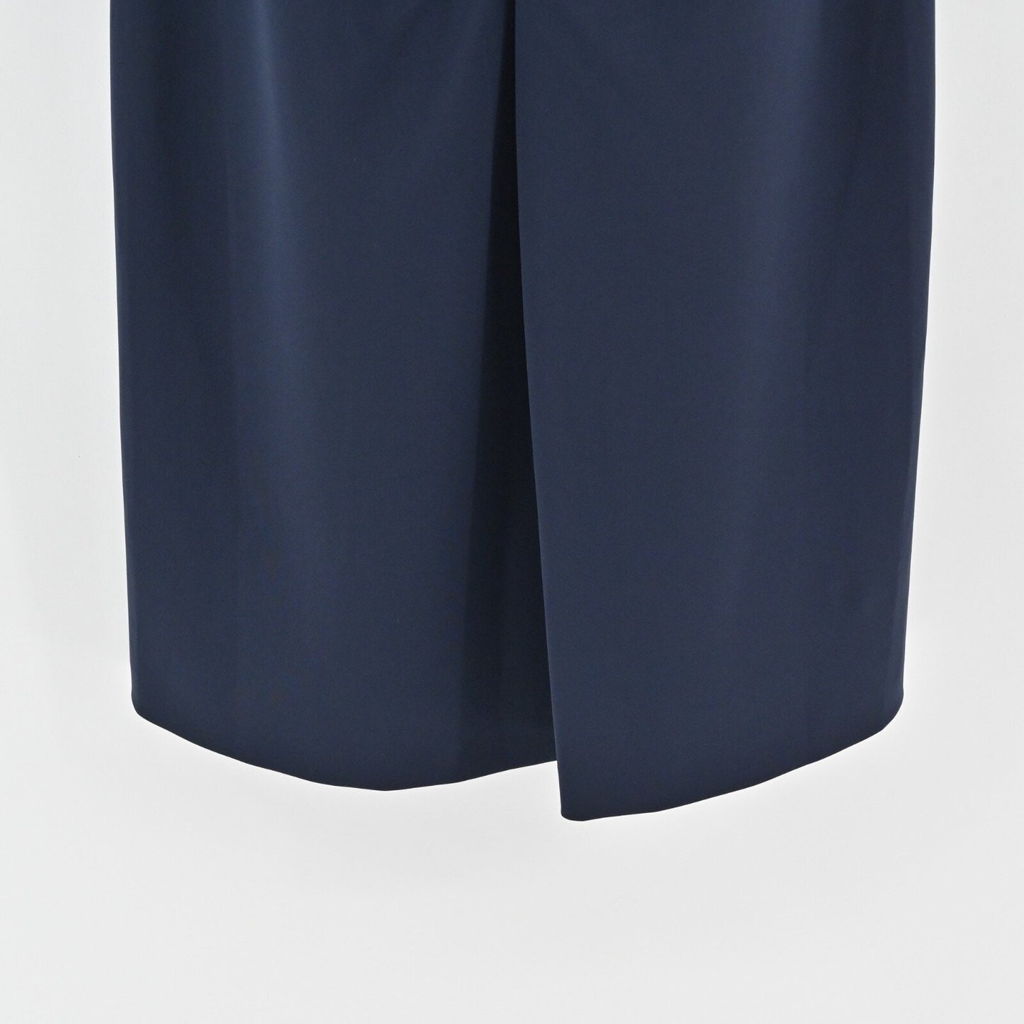 MOSCHINO Ruched Sheath Dress Size 12 Navy Boat Neck 3/4 Sleeve CHEAP AND CHIC