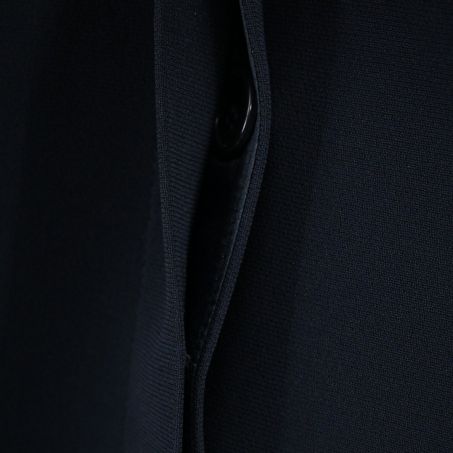 Emanuel Ungaro Womens Navy Blazer Size 8 Jacket Hidden Button Front Classic Blue