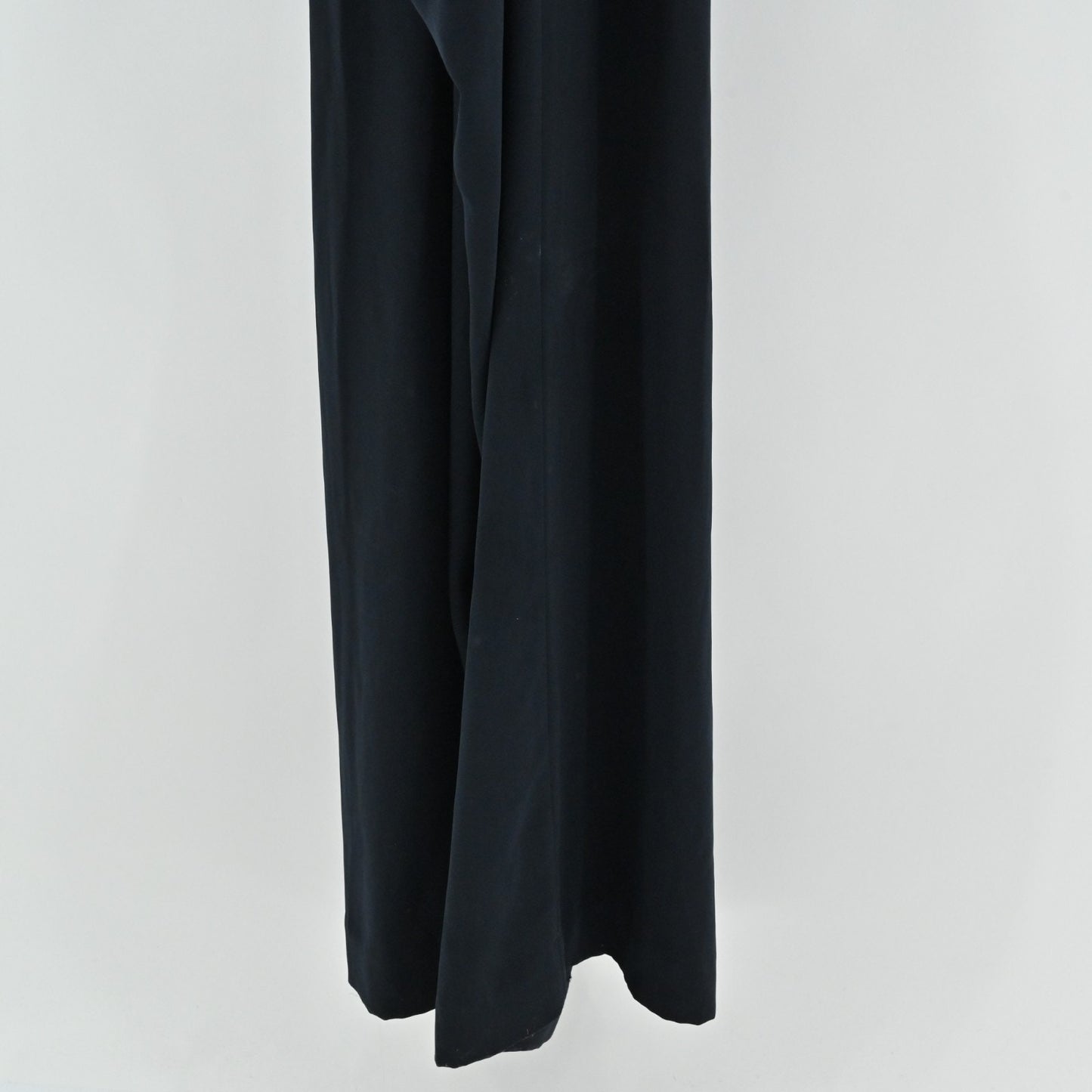 Anthropologie Womens Cartonnier Whitney Wide Leg Jumpsuit Size S Dark Navy Blue