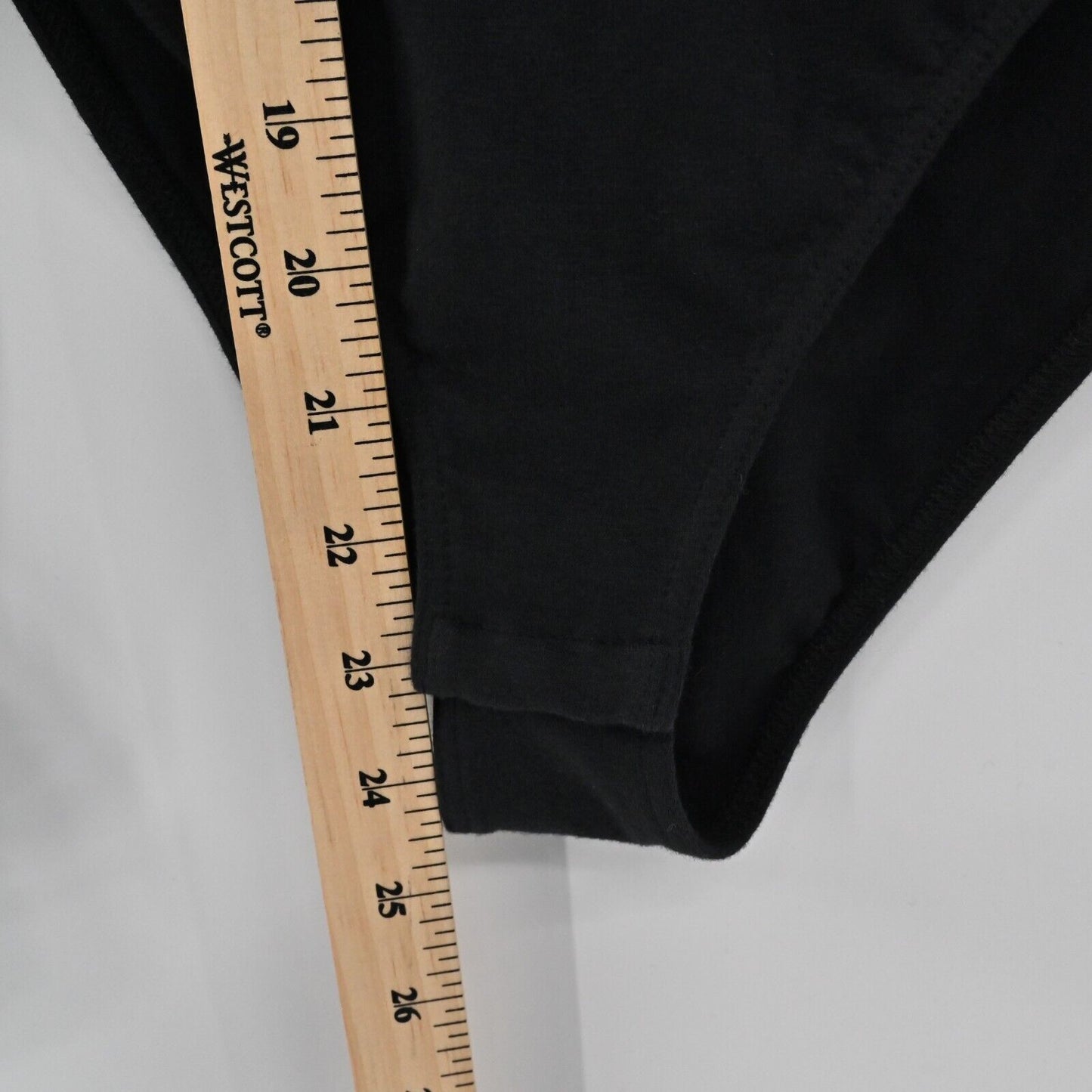 Vtg BARBARA KATZ Velvet Bodysuit Womens Size S Black Long Sleeve 80s Deadstock