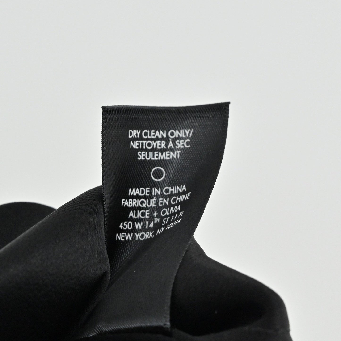 Alice Olivia Crystal High Tie Neck Halter Dress Size S Black Satin Sleeveless