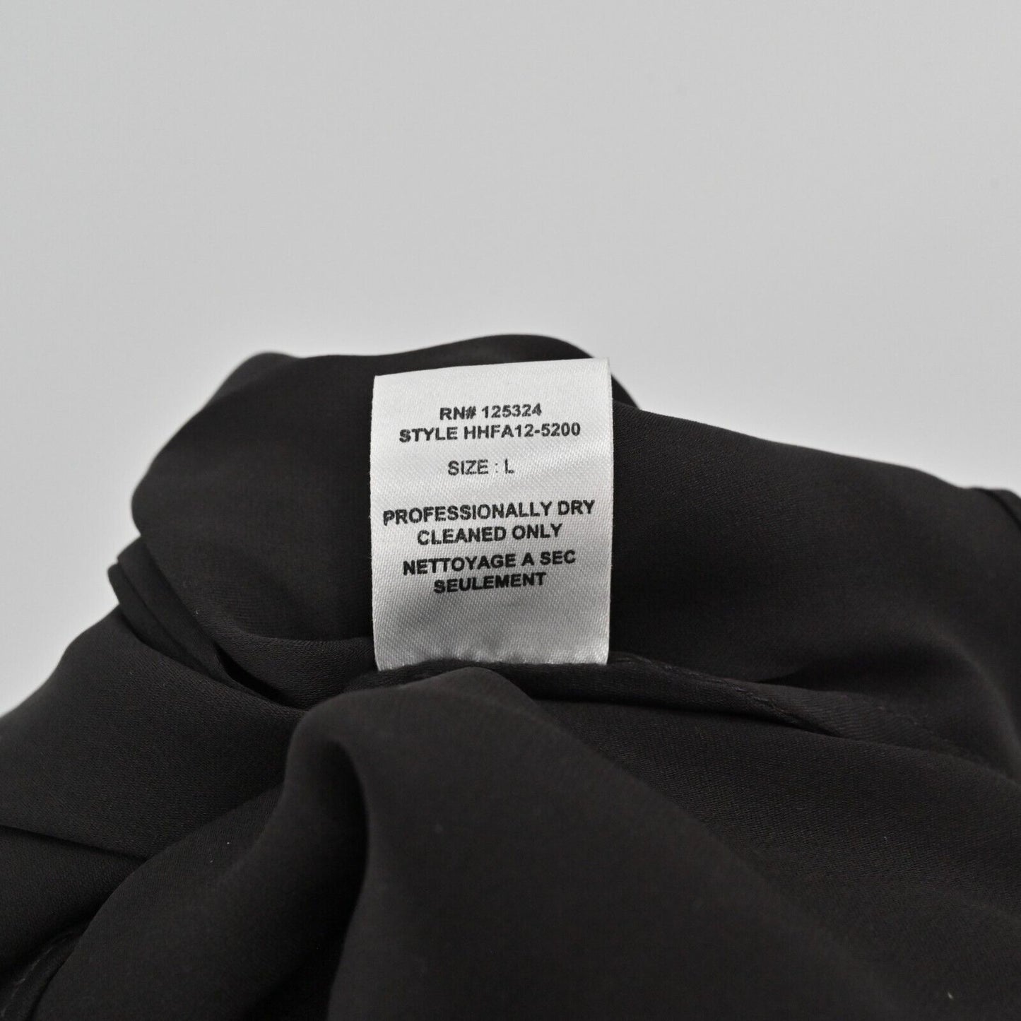 HAUTE HIPPIE Top Womens Size L Long Sleeve Silk Black Wrap Front V Neck Blouse