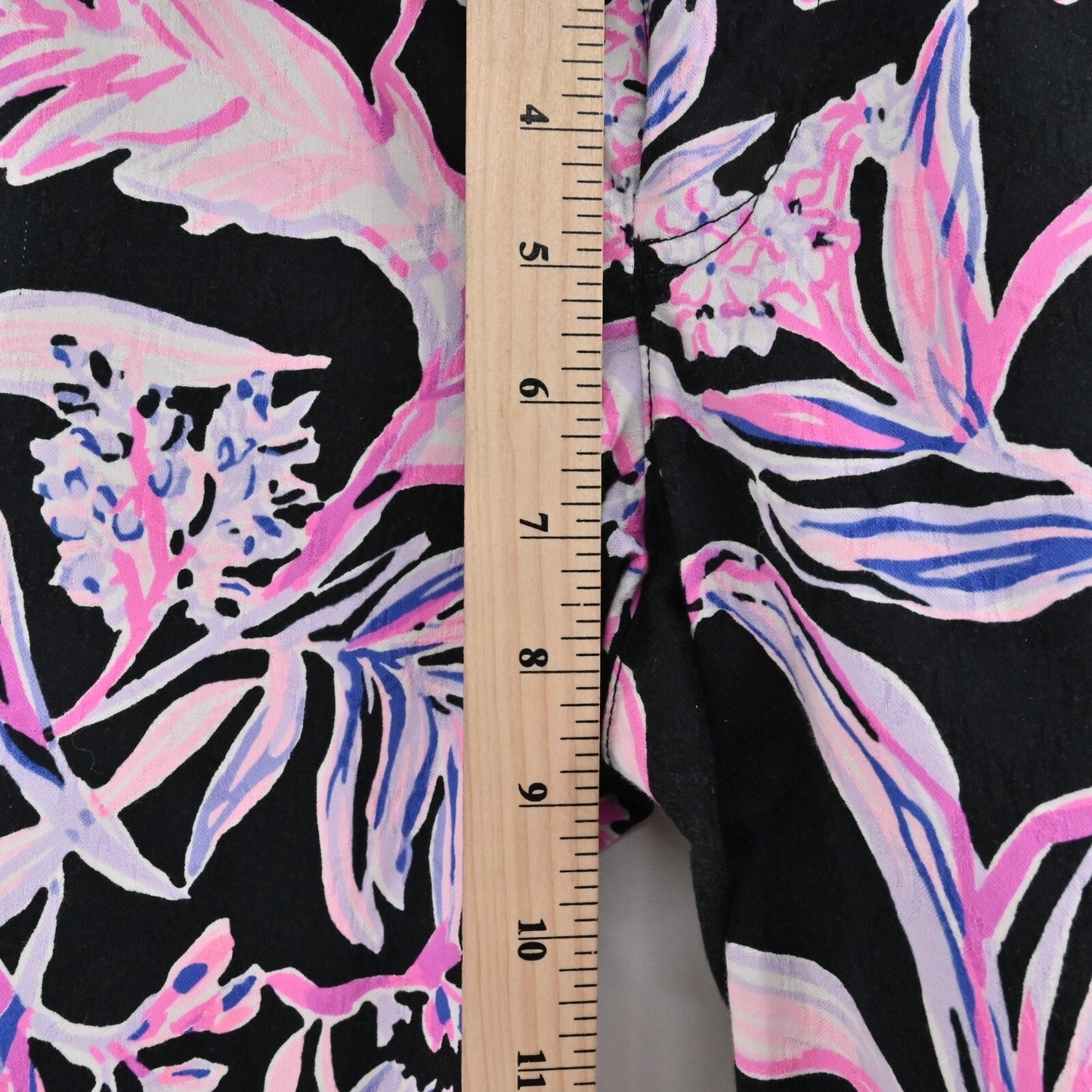 LILLY PULITZER Womens Kelly Pants Size 00 Skinny Ankle Onyx Wild Within Print
