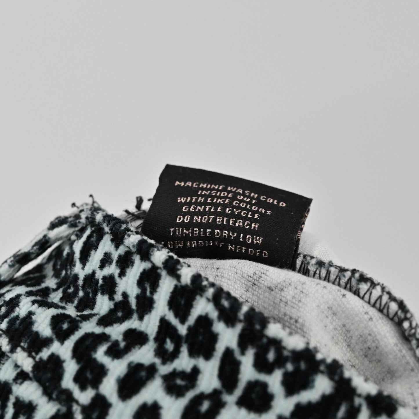 TDC Womens Sz XS Animal Print Mini Skirt by Topson Corduroy Mint Green Black NEW