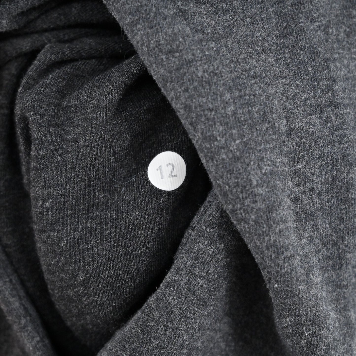 LULULEMON Womens Stress Less Sweatshirt Size 12 Funnel Neck Hoodie Dark Gray