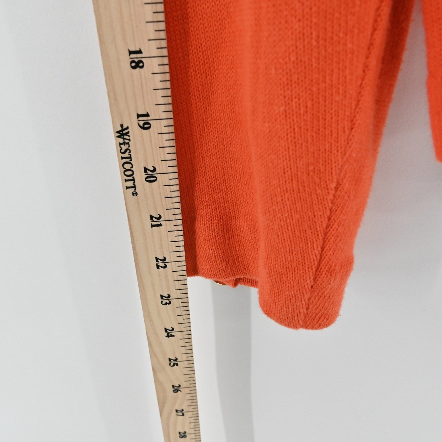 Vtg Laurel by Escada Womens Embroidered Cardigan Size 38 Orange Cotton Halloween